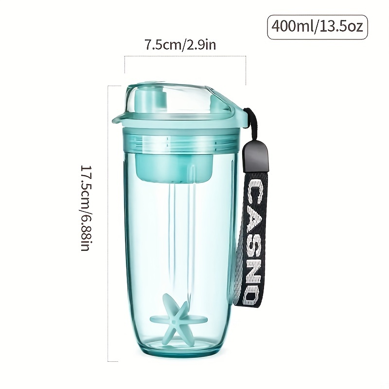 1pc Protein Shaker Bottle 13 5oz Shaker Bottle Sports Water - Temu