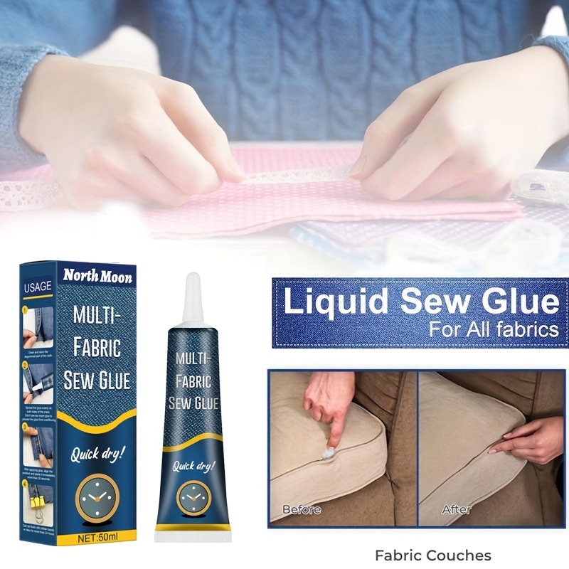  Quick Dry Multi Fabric Sew Glue, Instant Sew Glue