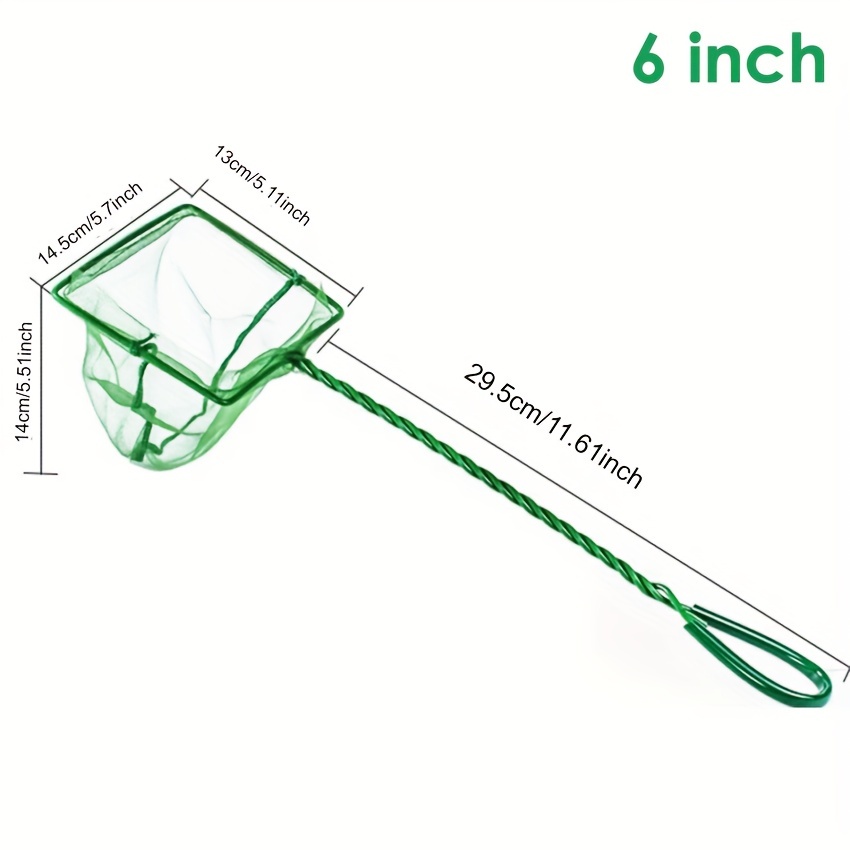 Fish Net Long Handle Portable Square Aquarium Accessories - Temu