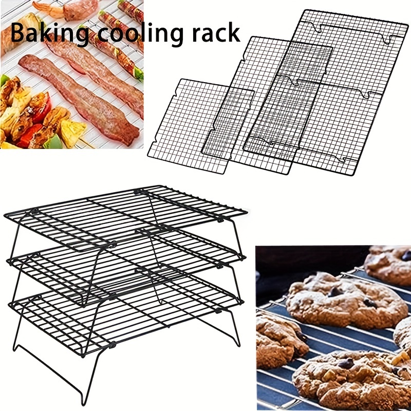 Cooling Racks for Cooking and Baking, Set of 2 Square Wire Racks Small  Cookie Baking Rack 10 x 10 for Cooking Baking Roasting Grilling Drying,  Oven 