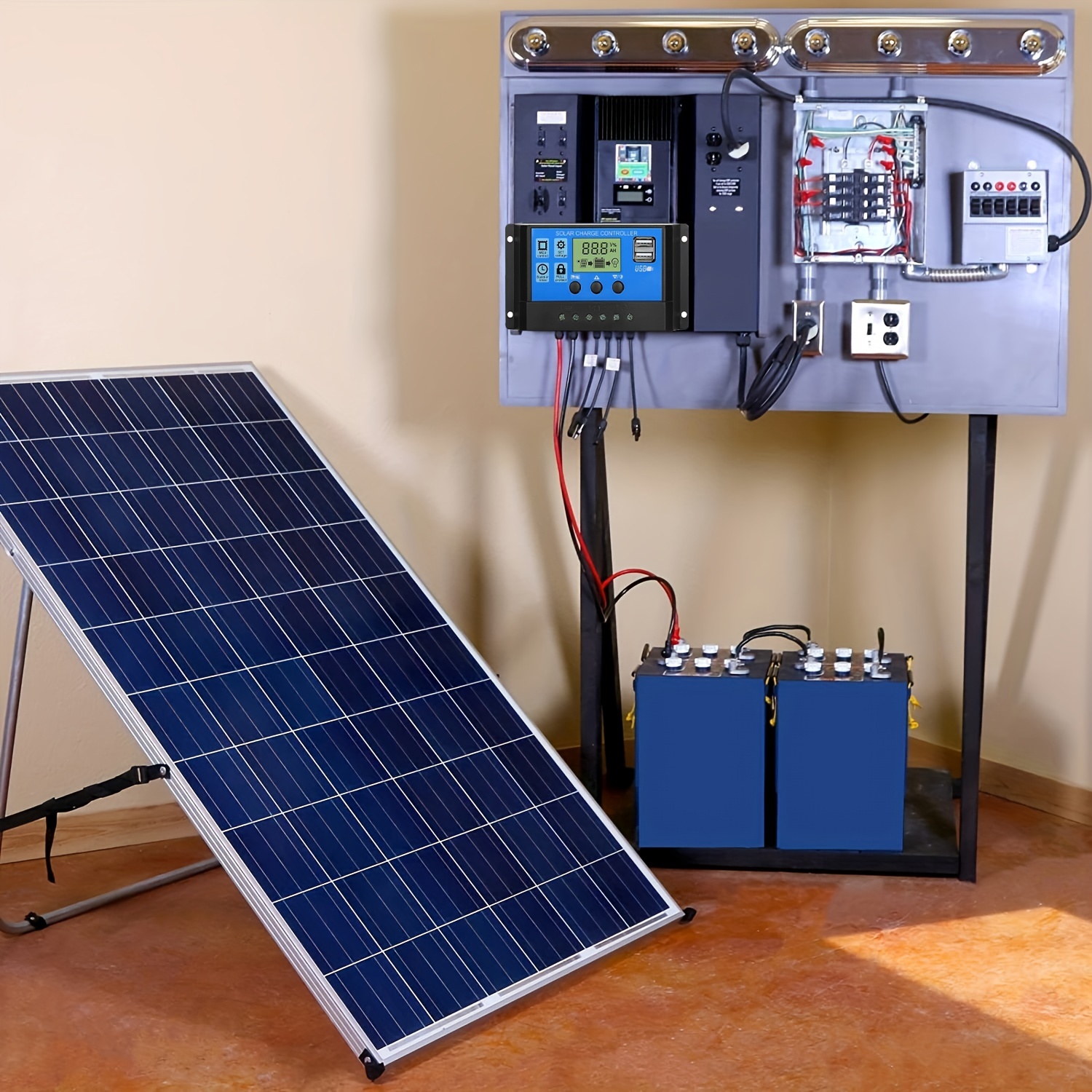 1 Pack 30a Controlador Panel Solar 12v/24v Pwm Ajustable - Temu Chile