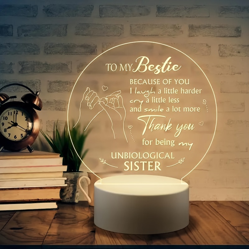 Best Friend Night Light Gifts Long Distance Friendship Gifts - Temu