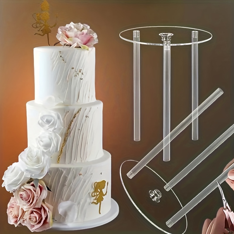 

1pc Create Stunning Cake Tiers With This Reusable Stacking Kit - Perfect For Weddings And Other Special Occasions 12cm 16cm 20cm