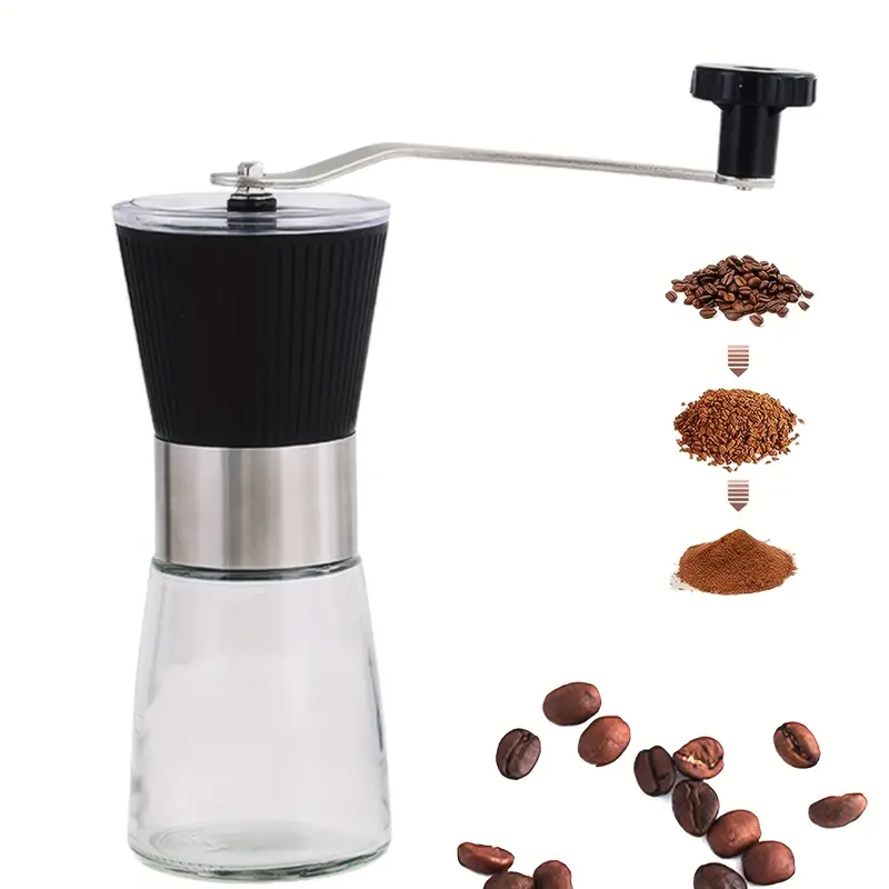 Manual Coffee Bean Grinder, Adjustable Grinder Coarseness Settings,  Espresso Grinder, Cold Brew, French Press, Drip, Burr Coffee Hand Grinder  Coffee Mill For Home, Portable, Camping, Travel - Temu