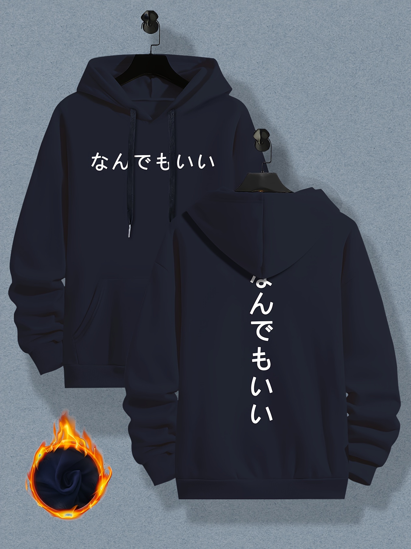 sudadera capucha forro polar hombre estampado Temu Peru