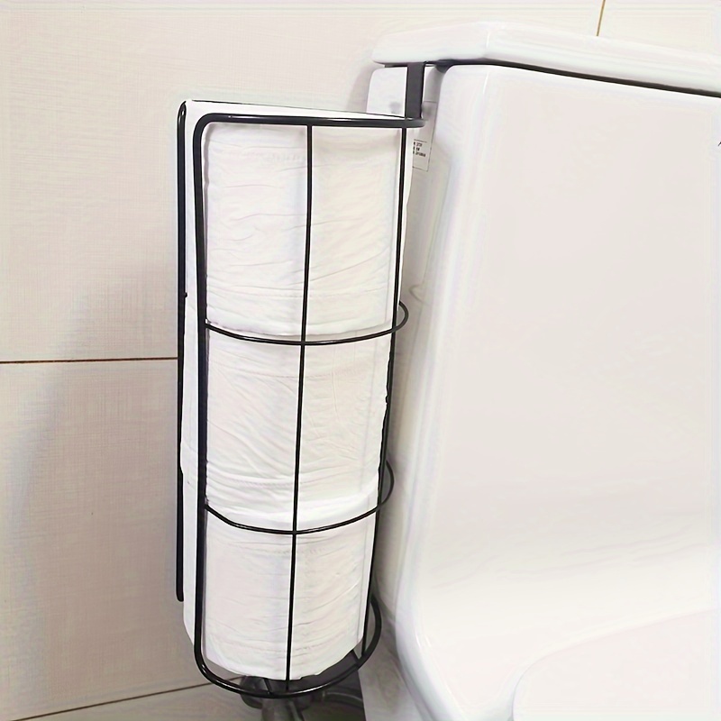 Durable Bathroom Over Cabinet Door Hanging Storage Basket Holder