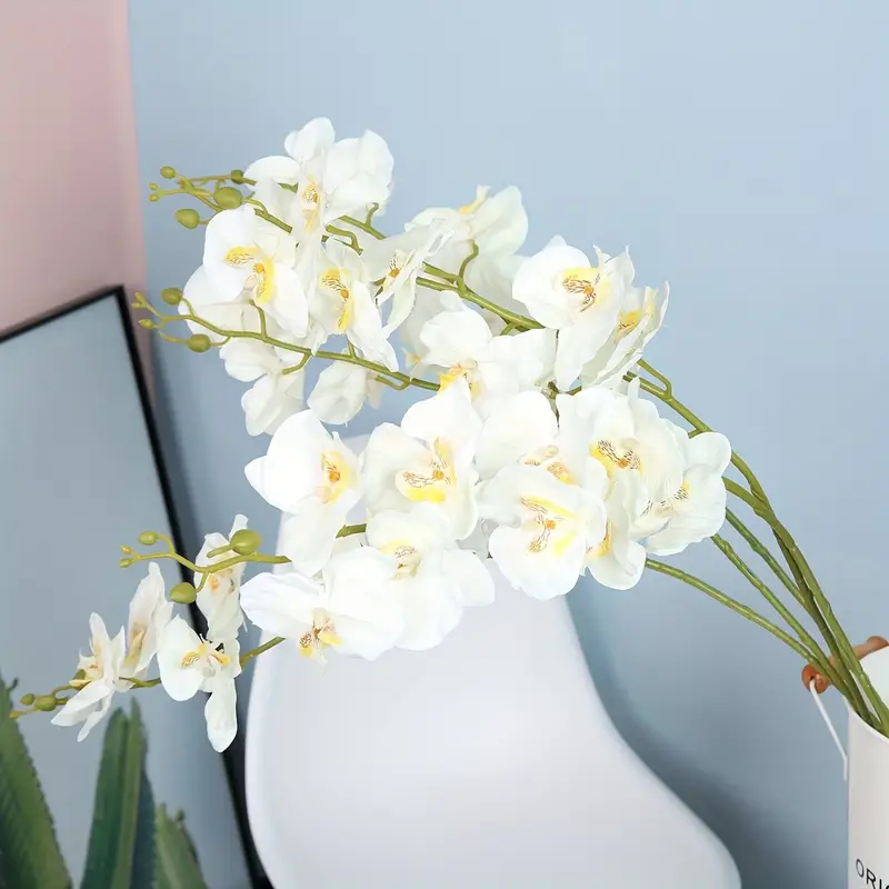 1 Pezzo Pianta Finta Orchidea Con Farfalle In Vaso