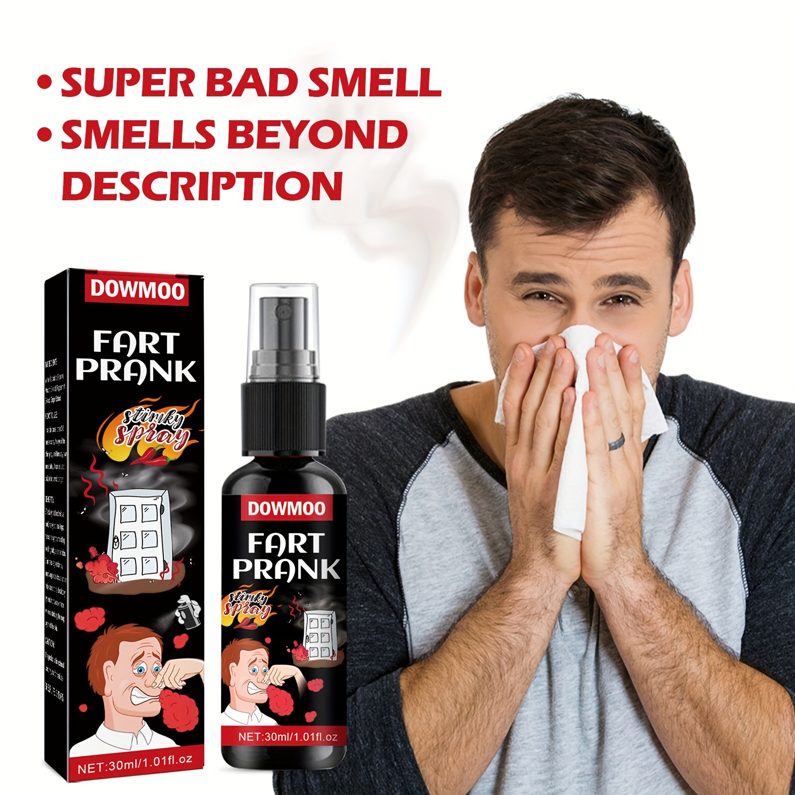 Super Stinky Fart, Stinky Fart Spray, Fart Spray, Stinky Funny Gag, Potent  Ass Spray, Parody Odour Spray, Liquid Fart Prank Works Better Indoors (Smell  from Hell) : : Toys