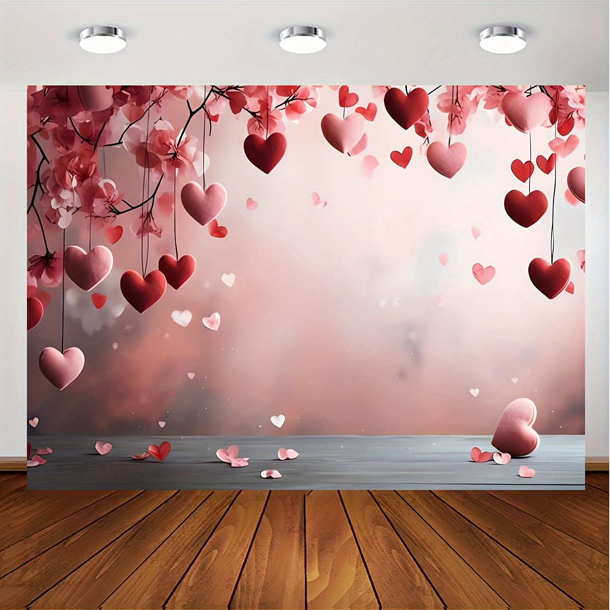 Y2K Pink Heart Butterfly Backdrop Romantic Wedding Proposal Valentine's Day  Background Decoration Girls Women Birthday Party Decorations Supplies 