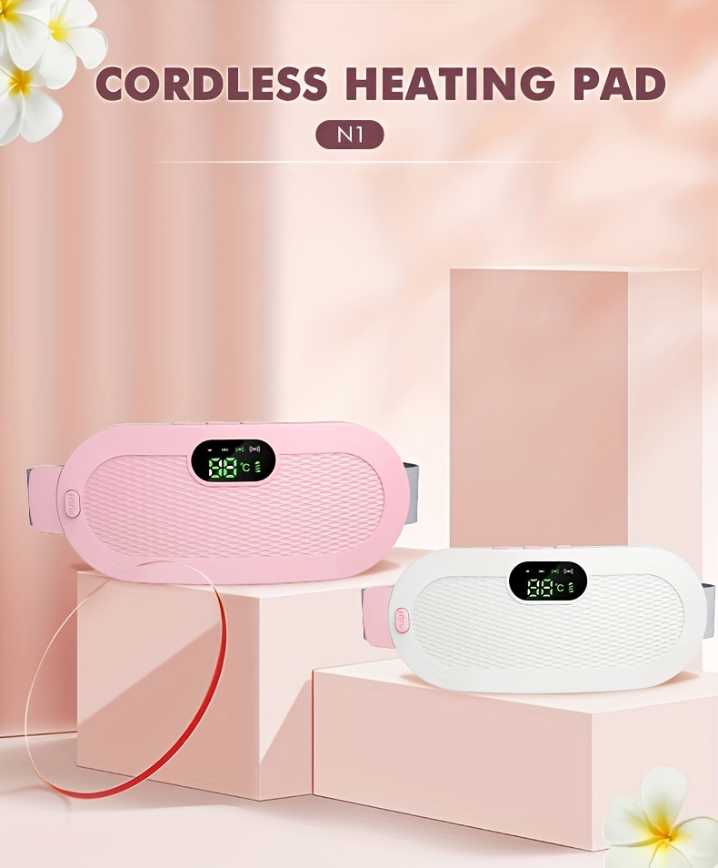 Portable Cordless Heating Pad Electric Waist Belt Device - Temu