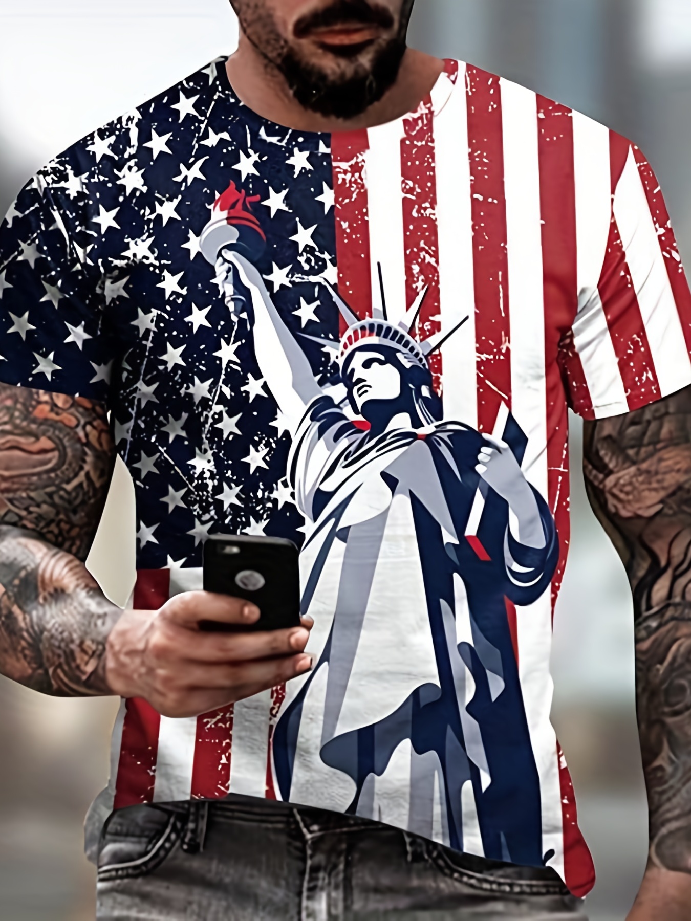 Plus Size Men's Jesus Cross And American Flag Colorful 3d T Shirt Summer  Casual Tops Independence Day Tee Shirts - Temu