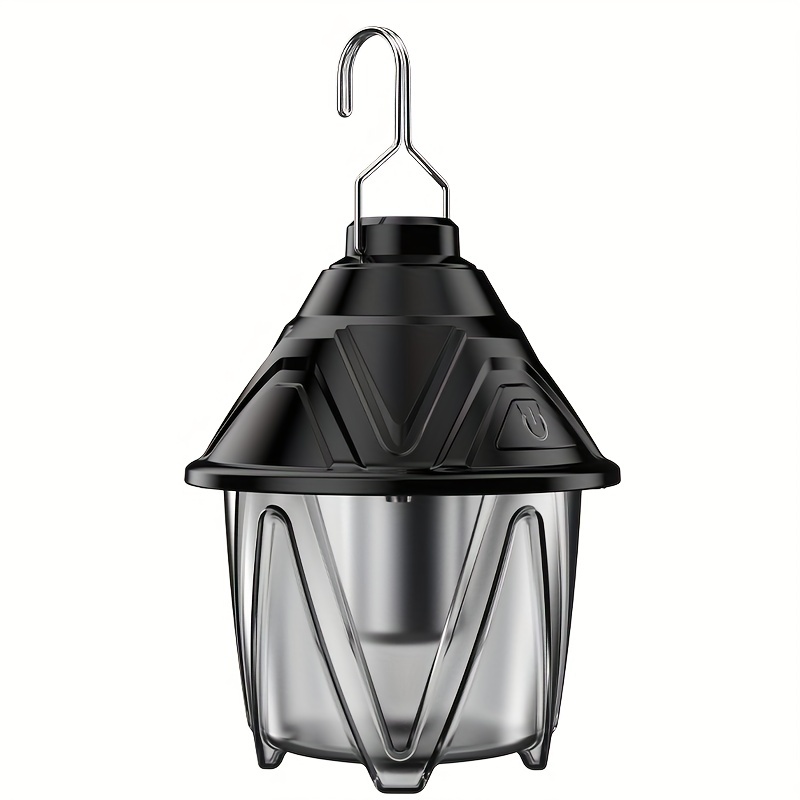 Lámpara de campamento, 5.4 in LED pequeña con asa, luces de emergencia  impermeables para exteriores, luz de tienda de campaña recargable para