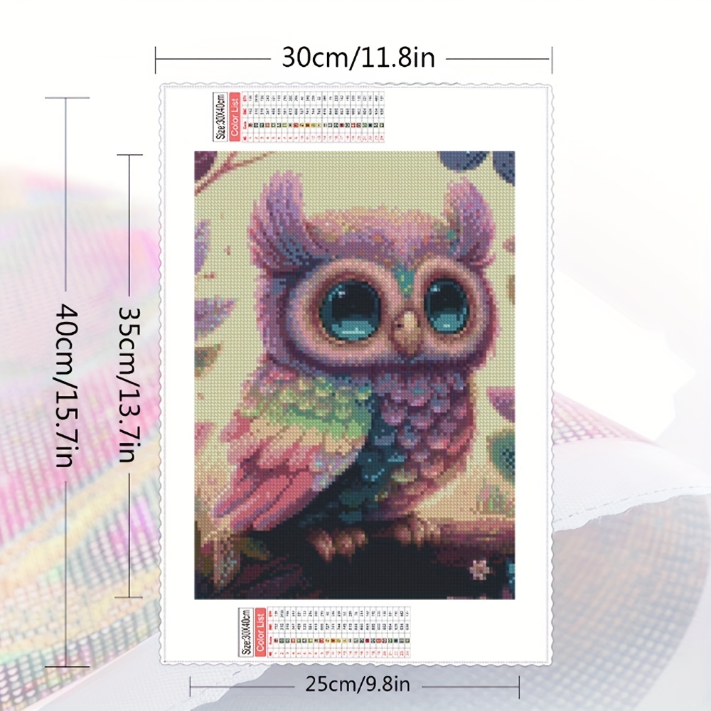 Simple Creative Cute Ins Owl Diamond Painting Diy Handmade - Temu