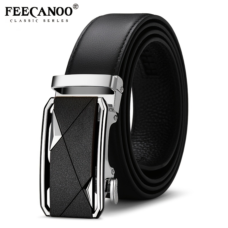 Men's Cowhide Automatic Business Leather Belt