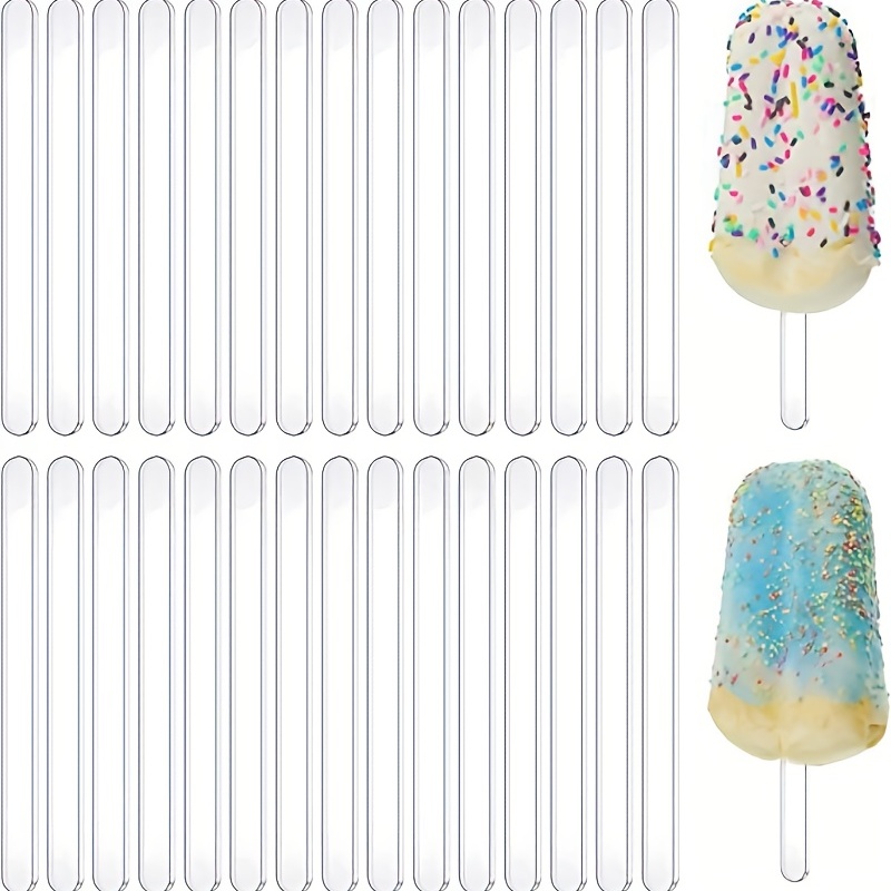 Wooden Popsicle Sticks For Cakesicles, Cake Pops, Ice Cream Pops, and  Krispie Treats - Qty 50