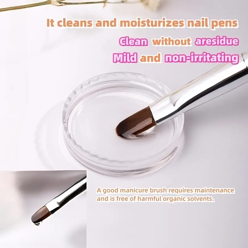 Nail Brush Cleaner Nail Art Brush Cleaner For Nail Extension - Temu