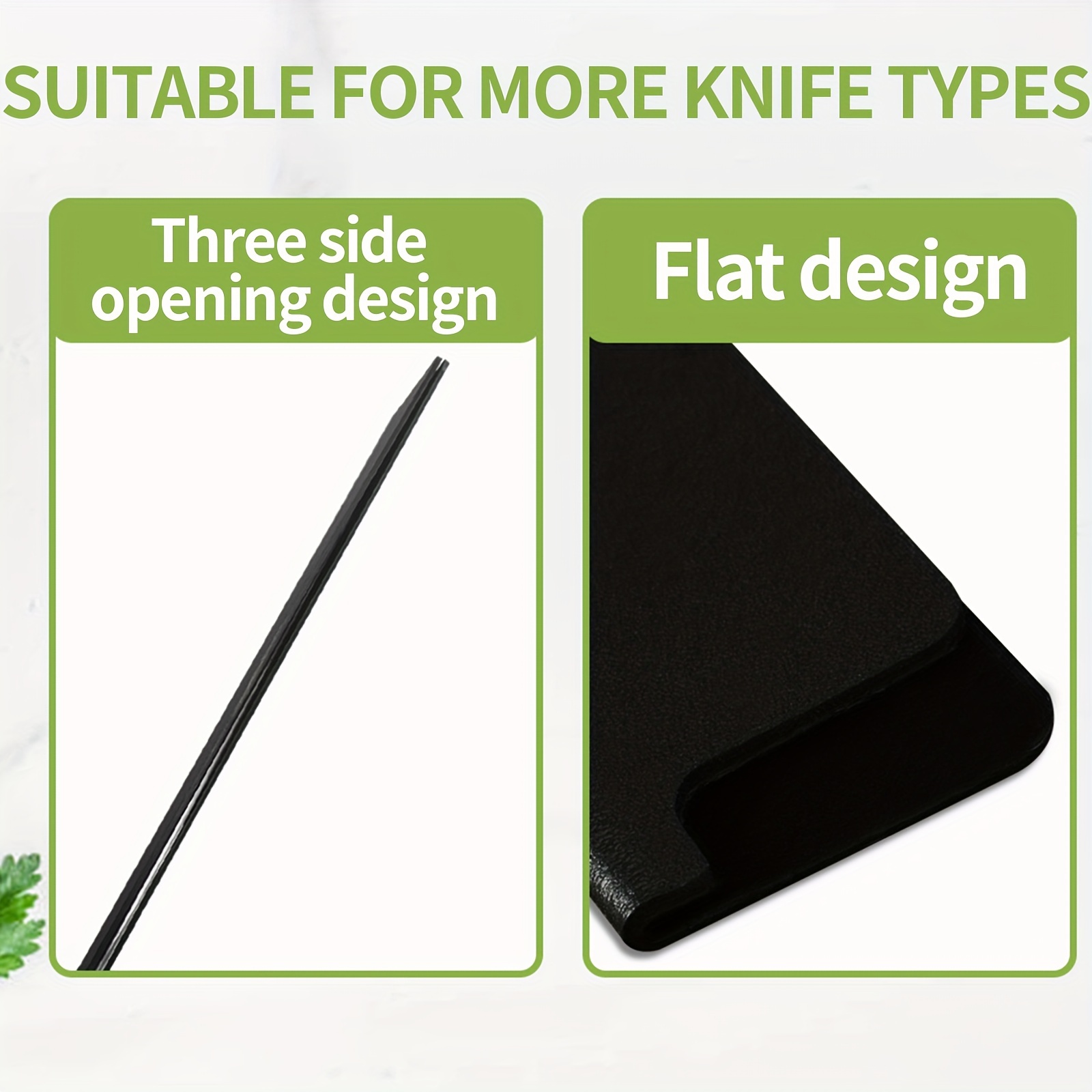 Black Knife Cover Sleeves Practical ABS Universal Knives Edge Guard Extra  Strength Durable Knives Protector Home Kitchen