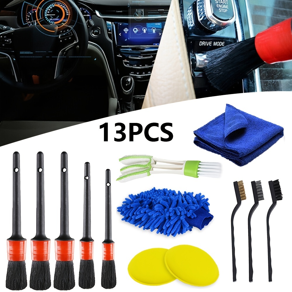 Car Cleaning Tool Kit 16 Pcs Car Detailing Brush Set – pureauto&detailing