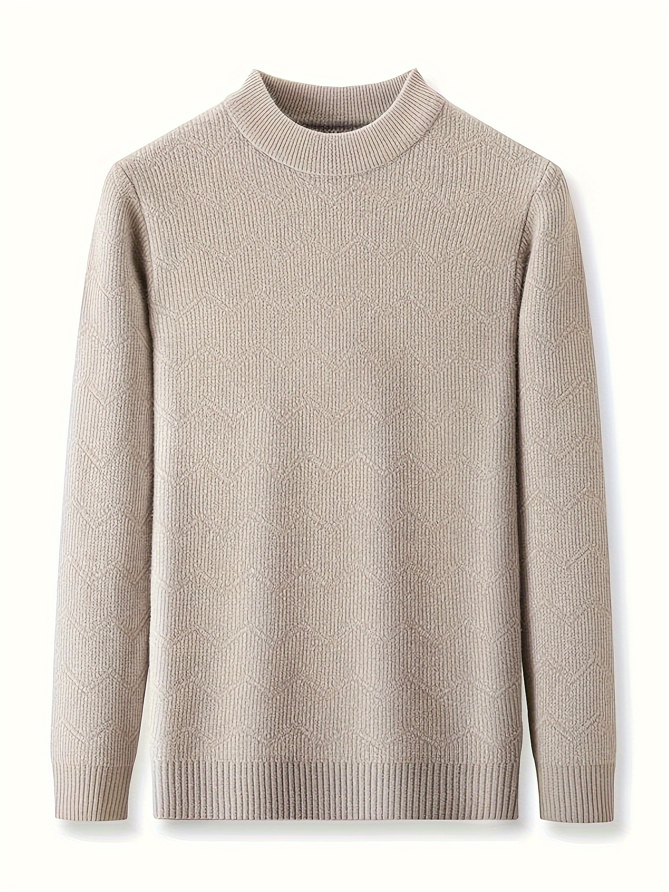 Middle Gauge Mock Neck Long-Sleeve Sweater