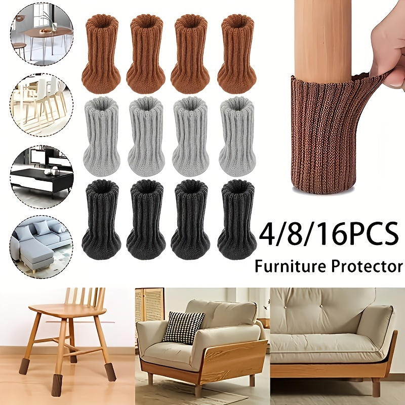 Couverture de Protection des pieds de meubles en silicone, 4 à 16 pièces,  Protection des pieds de Table, pieds de chaise, pieds de Table  antidérapants - AliExpress