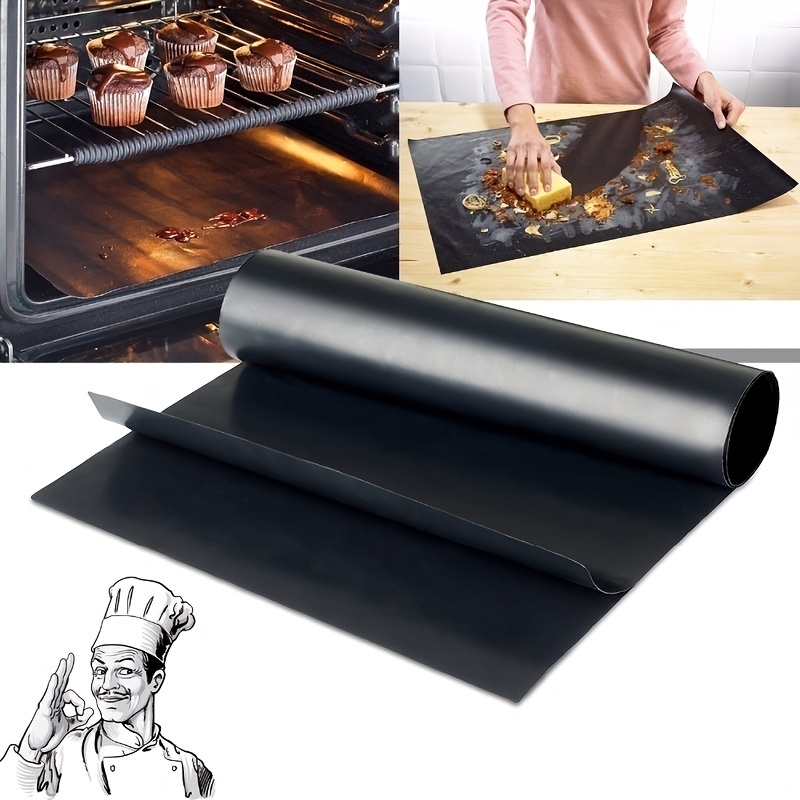 1pc 2pcs reusable non stick oven mat 0 2mm thick oven lined teflon kitchen mat for microwave oven baking tool details 1