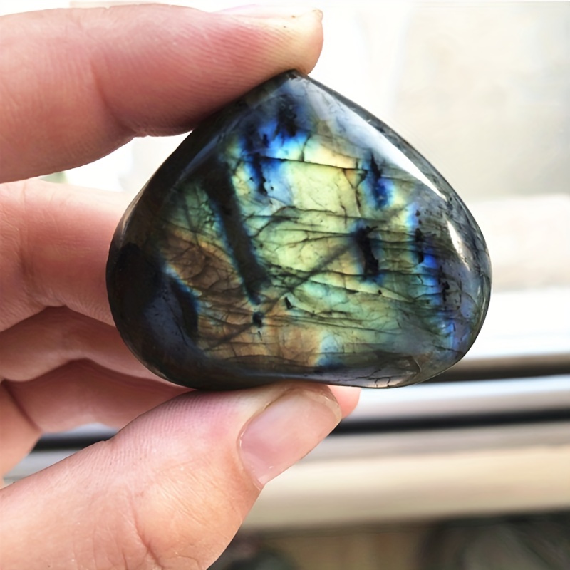 Labradorite Heart Shape Natural Moonstone