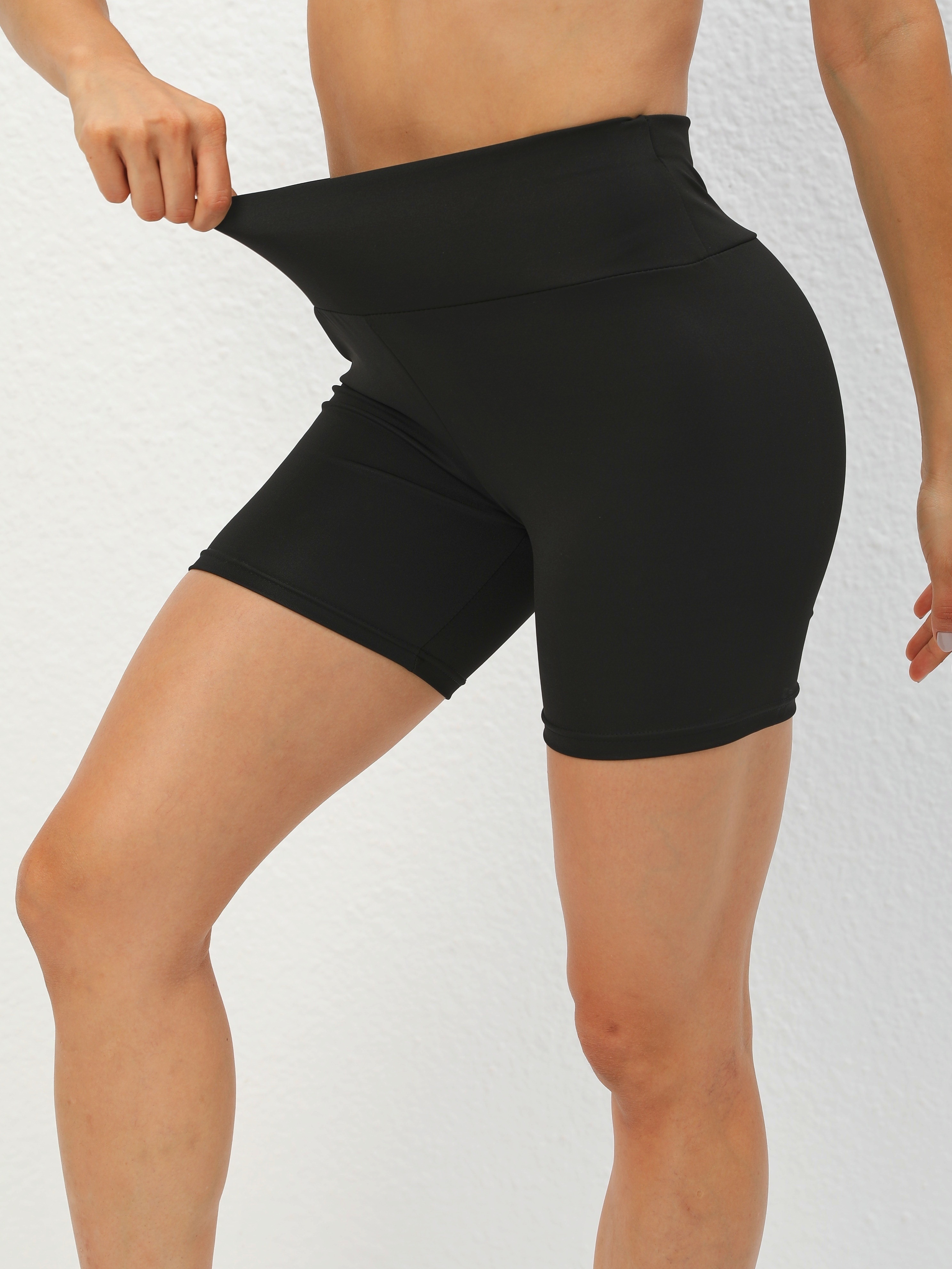 High Waist Workout Shorts Sexy Butt Lifting Summer Solid - Temu