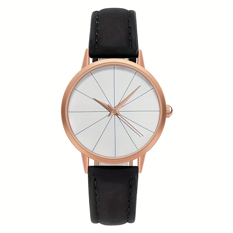 Women s Watch Casual Round Pointer Quartz Watch Creative Temu