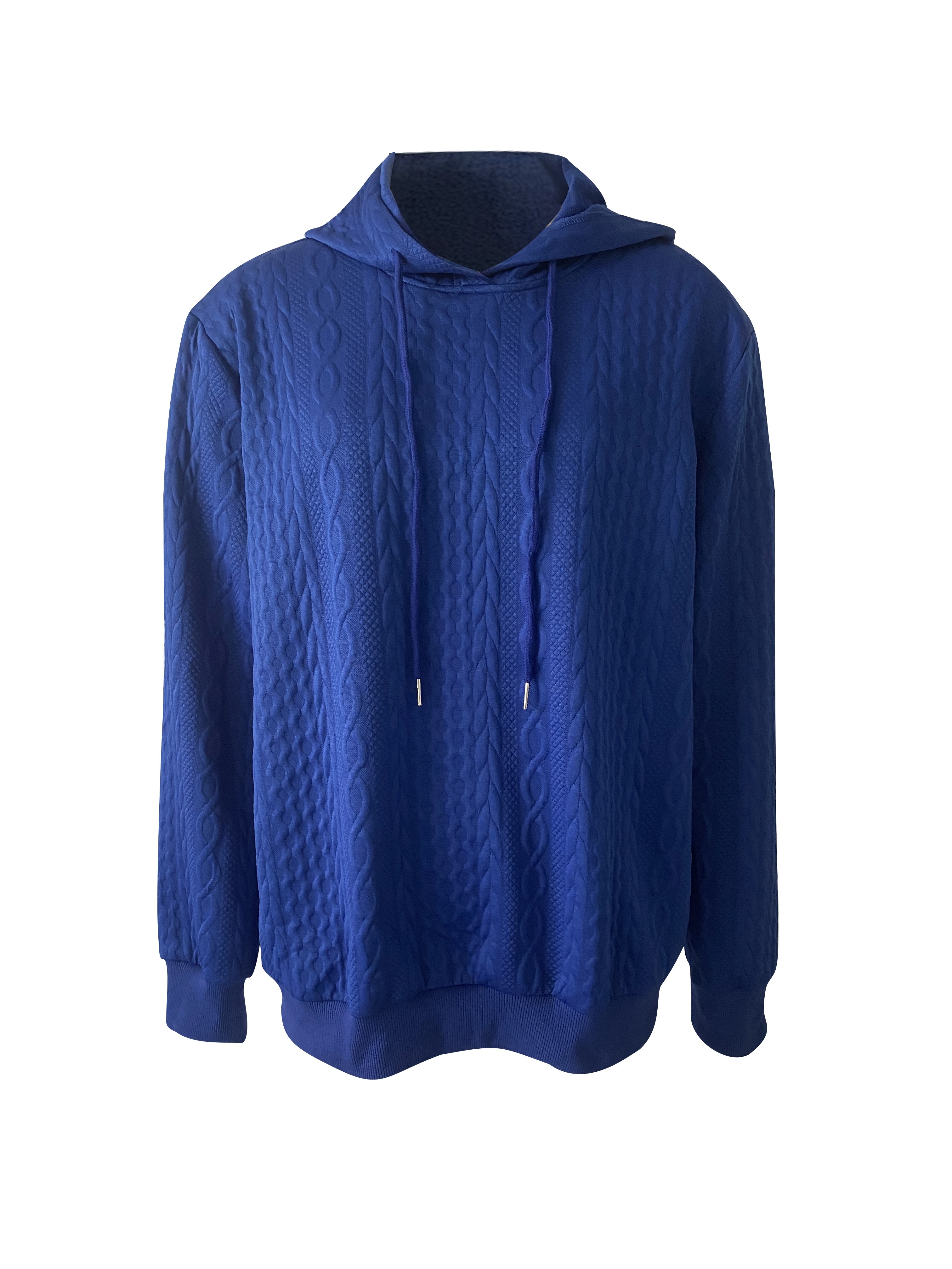 Pull à Capuche Femme Blanc, Tricot Texturé, Manches Longues – Confortable Et Décontracté (Taille L-XL)
