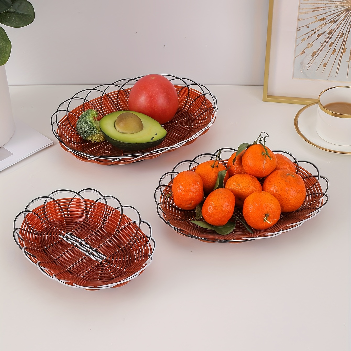 1pc Snack Storage Box Flower Snack Serving Trays Fruit Tray with Lid Norse  Decor Plastic to Go Containers Snack Plate Dessert Bowl To Rotate Rattan