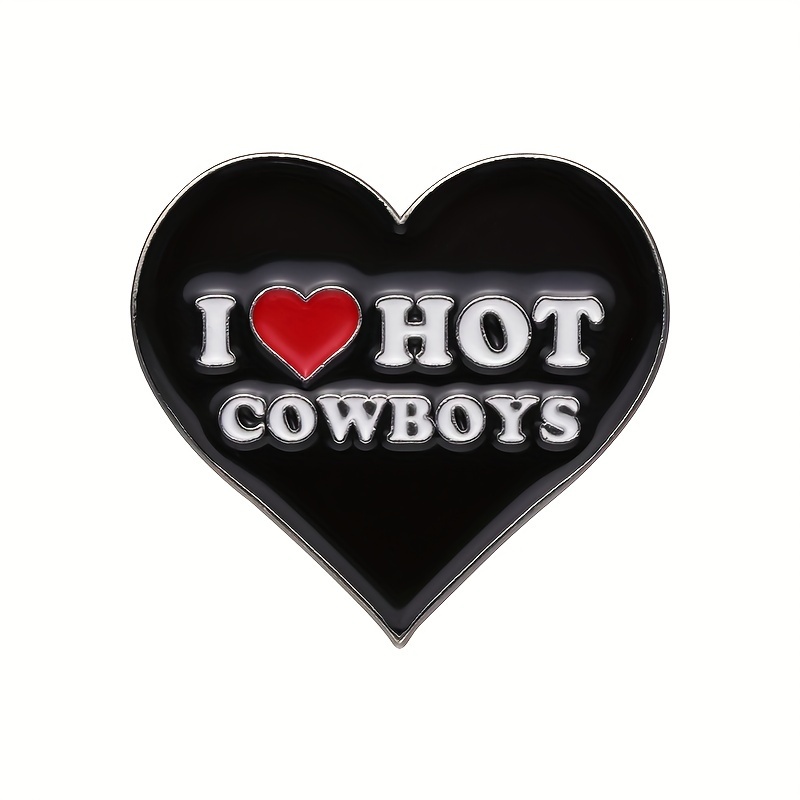 I Heart Series Enamel Pins, i Love Mean Girls Cowboy Cowgirl Psychos  Brooch Lapel Badges, Punk Fun Jewelry Gift For Friend - Temu