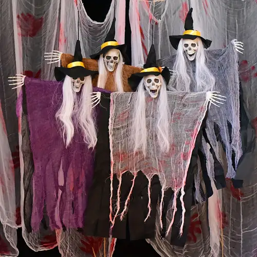 Décorations De Maison De Poupée D'Halloween, Têtes De Citrouille, Tas De  Crânes Fantômes, Panneaux De Signalisation - Temu France