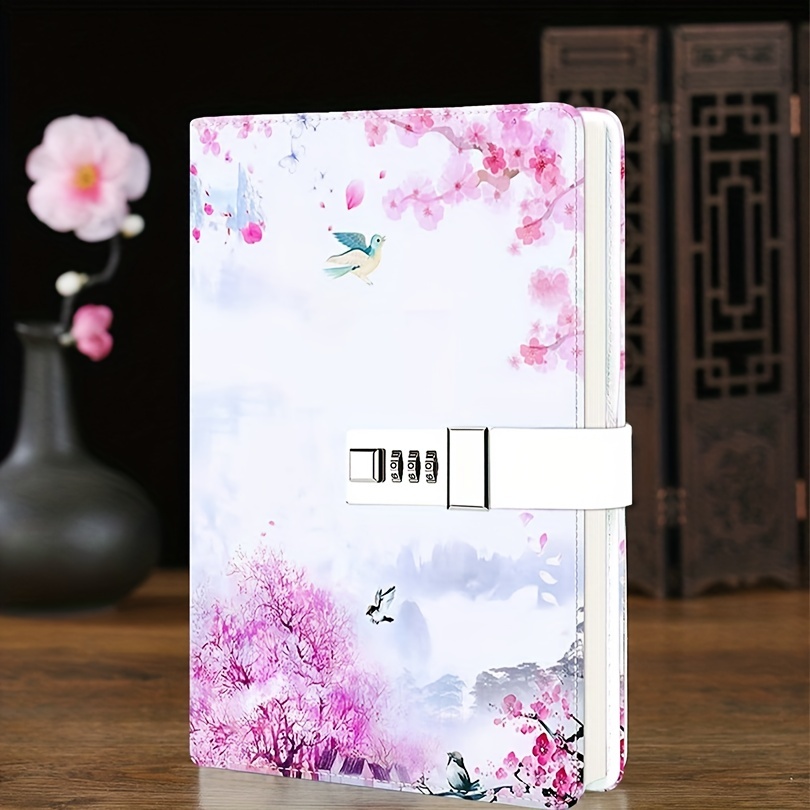 Diary with Lock Gift Set for Girls ages 8-12, Marble PU Leather