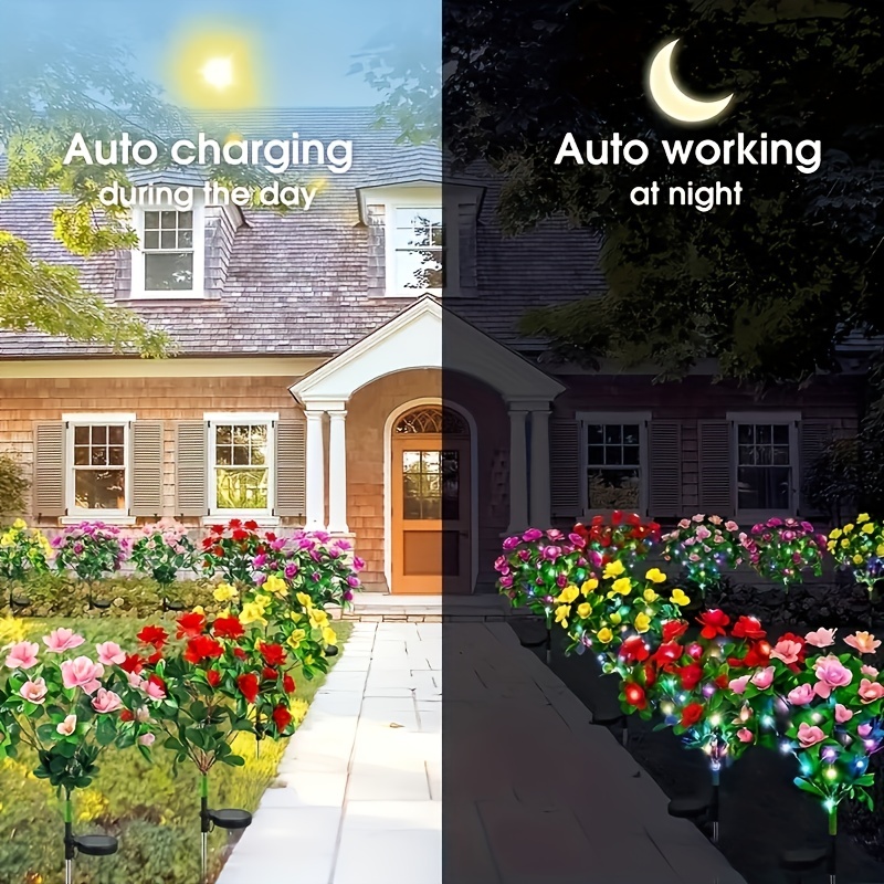 Solar Flower Light Waterproof Outdoor Decoration