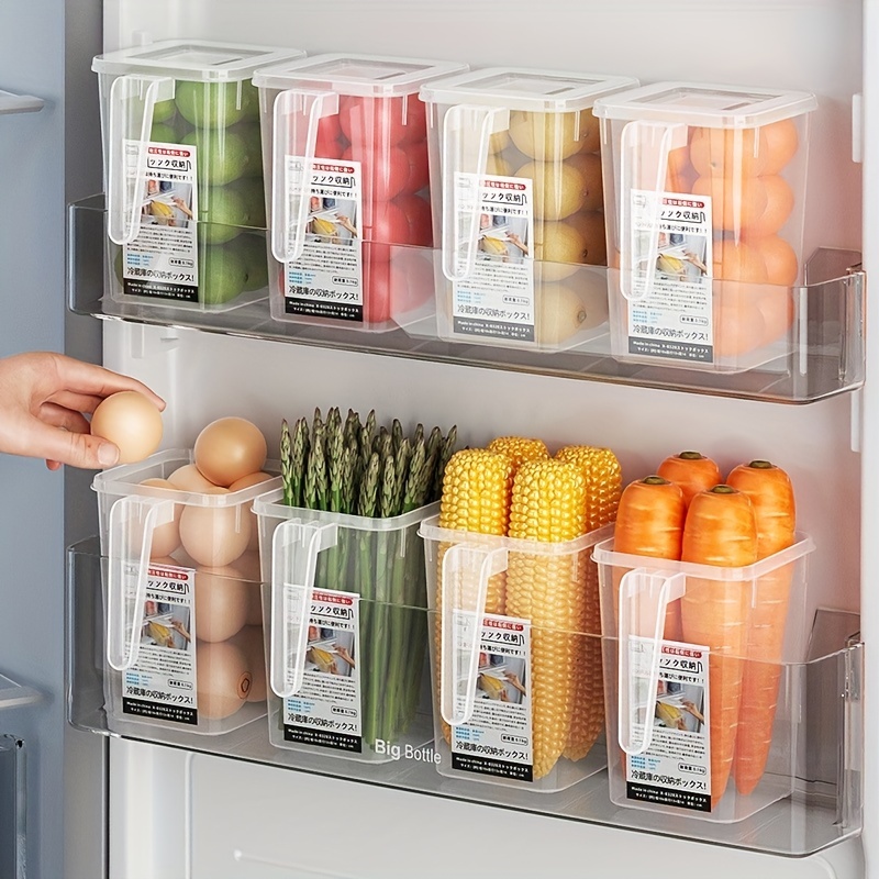 Kitchen Storage Food organizer PET Seal Eggs Fruit Vegetable Fridge Storage  Box