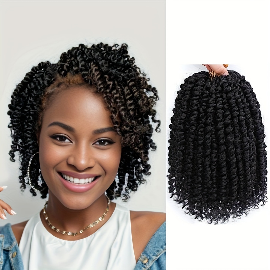 Majesty Twist Hair Curly Passion Twist Crochet Hair 26'' Long Synthetic Braiding  Hair Extension Pre-Looped