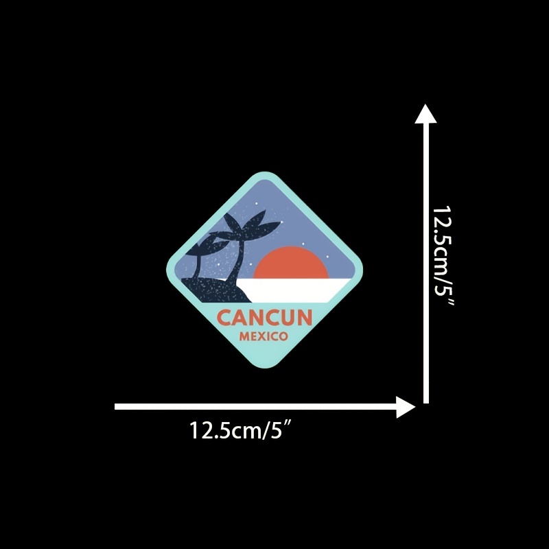 カンクン メキシコ旅行のお土産ビニール デカール ステッカー 車