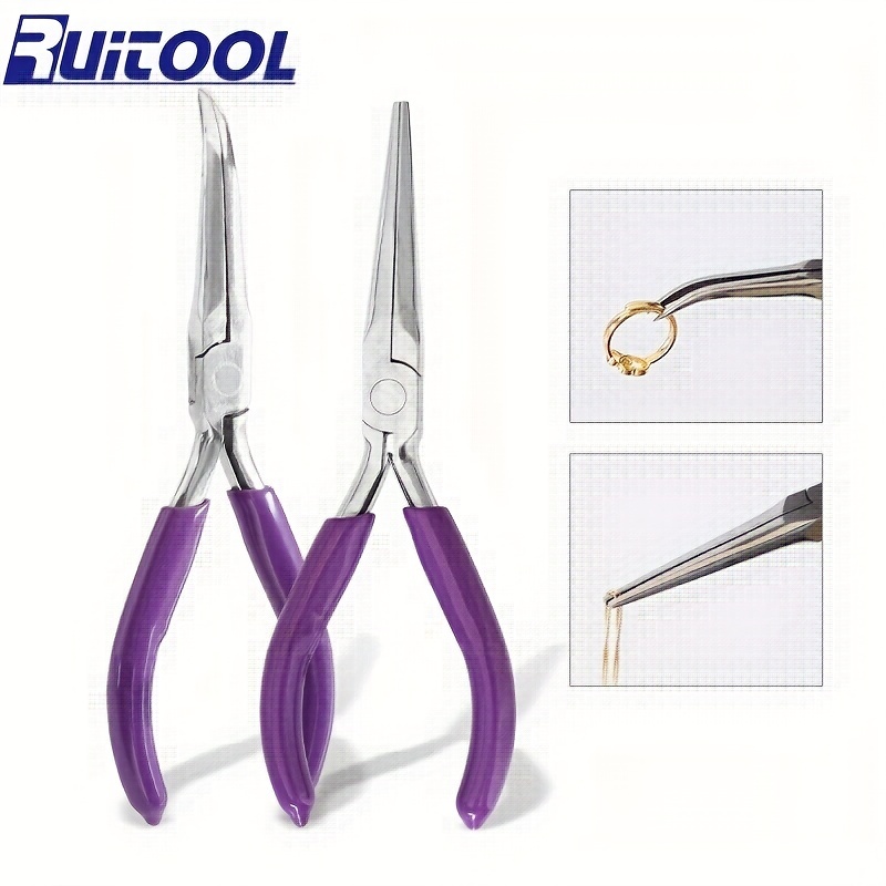 1pc 128x65x10mm Carbon Steel Jewelry Pliers For Jewelry Making