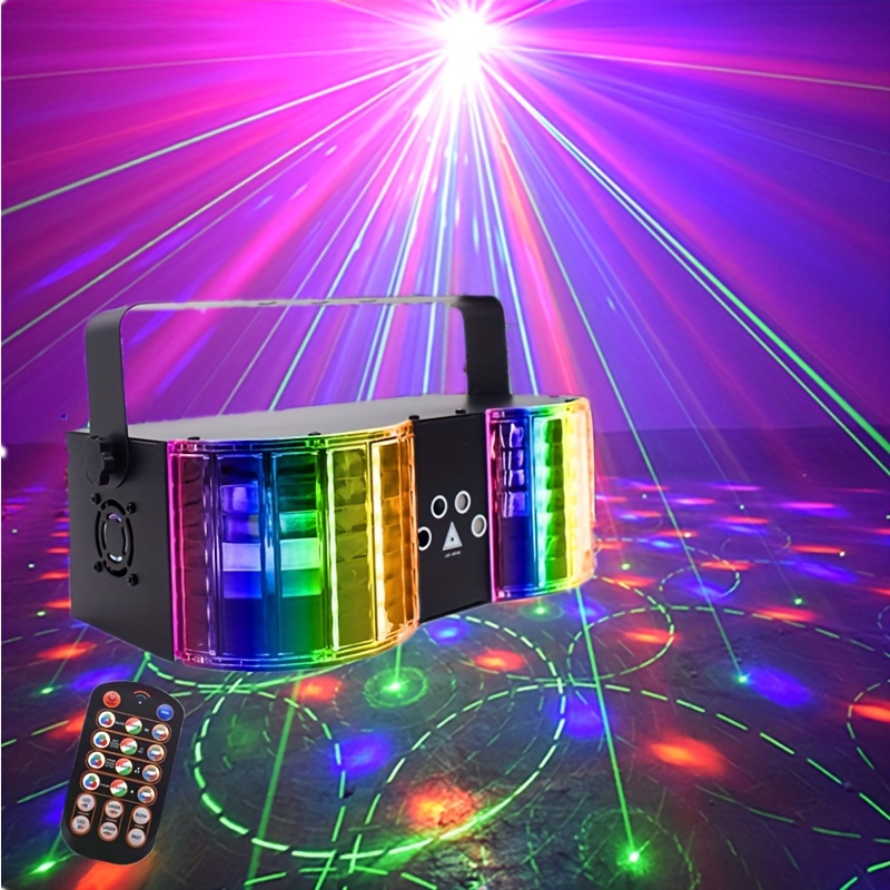 éclairage de scène Effet de lumière 4 x RGBW 12 LED DJ Éclairage disco 7  canaux DMX Disco Party Light fête