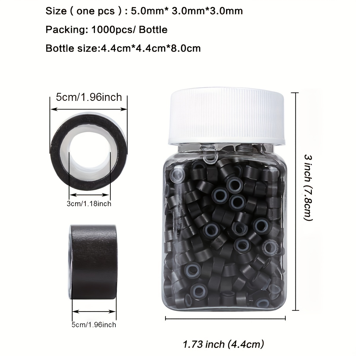 Micro Link Beads for Hair Extensions