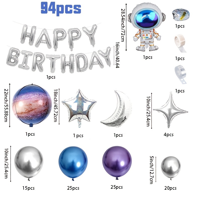 Ballons en métal Dnomium pour enfants, gros ballon, violet, bleu, fête  d'anniversaire, mariage, décoration de festival, fournitures, 10 , 12, 20