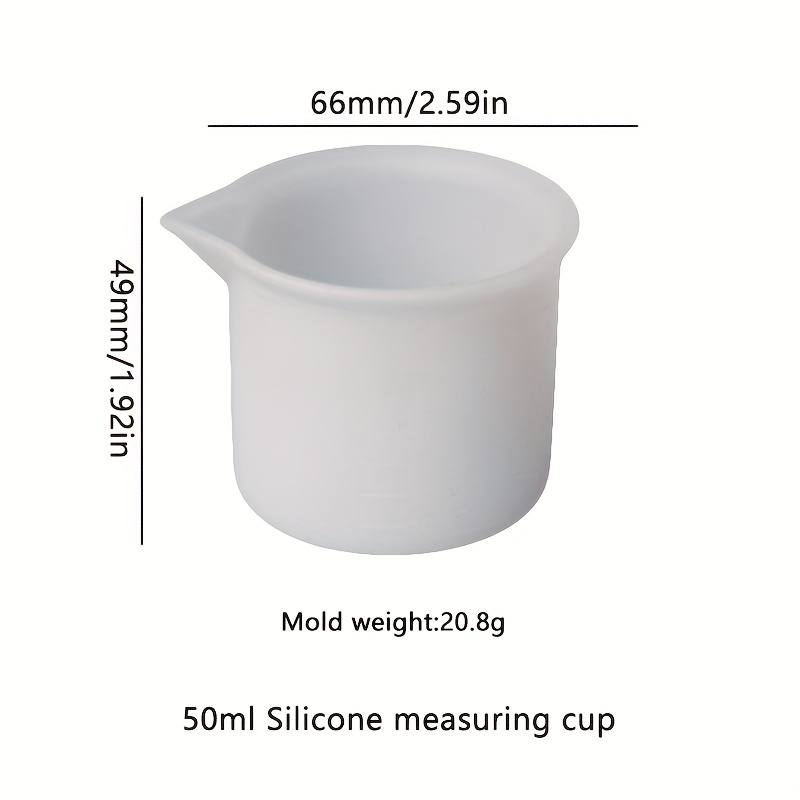 Crystal Drop Glue Resin Mold Silicone Measuring Cup With - Temu Mexico
