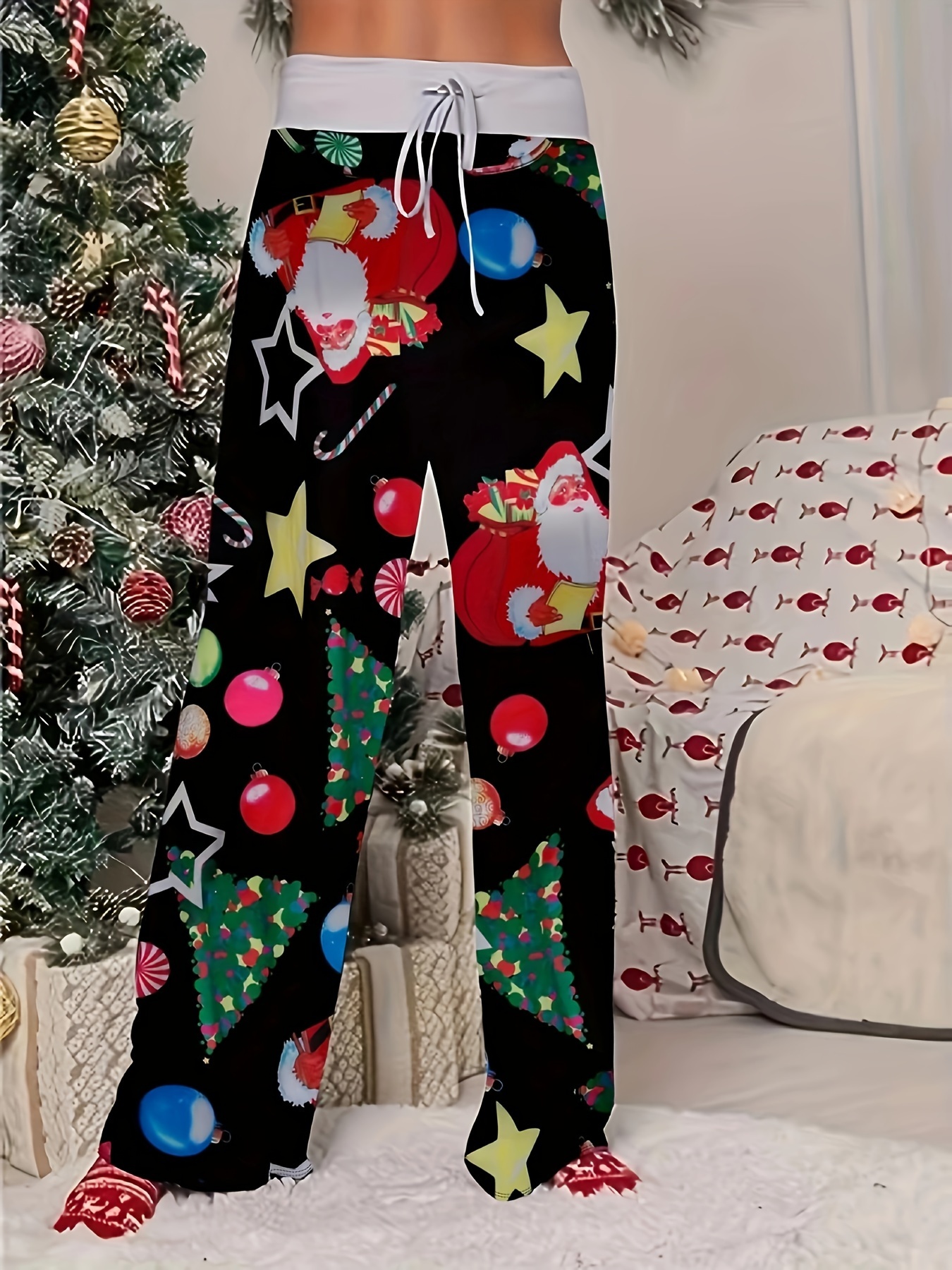Plus Size Christmas Leggings Women's Plus Christmas Tree - Temu Canada