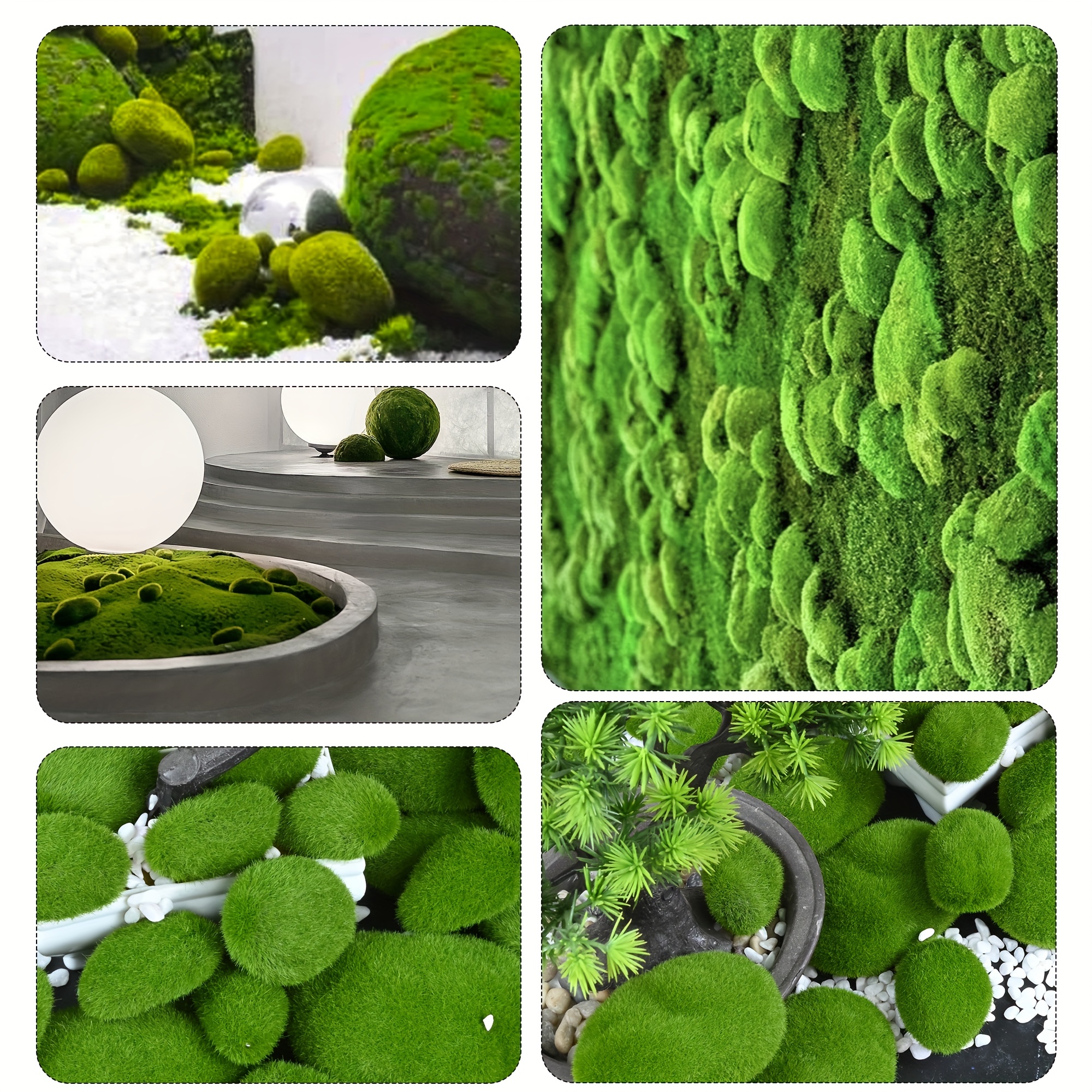 Natural looking Artificial Moss Rocks For Vases And Decor - Temu