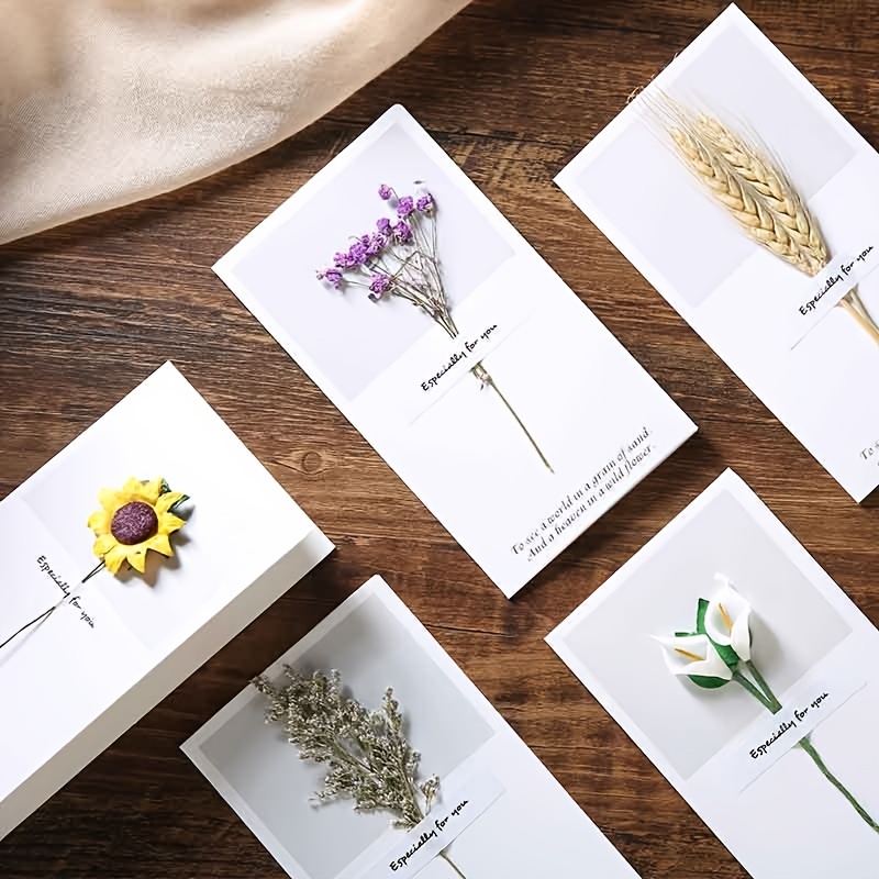 Carte Anniversaire Originale  Fleurs Séchées – Mieux Que Des Fleurs