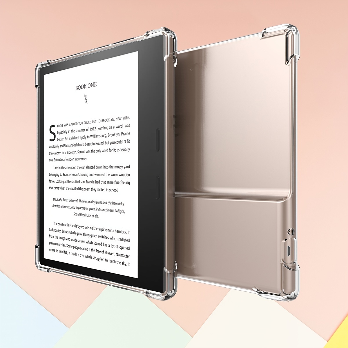 Funda transparente compatible con todos los Kindle de 10ª generación 2019  de 6 pulgadas (no compatible con Kindle Paperwhite/Kindle Oasis), funda