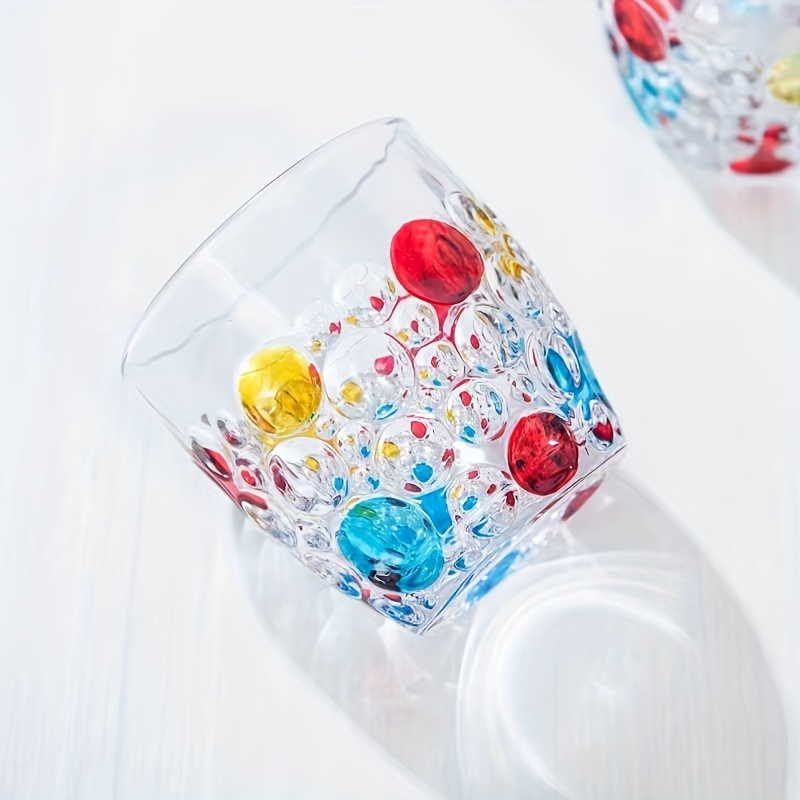 Colorful Bubble Glass Cups, Embossed Water Cups, Coffee Cups, Whisky Glasses,  Drinking Cups, Summer Winter Drinkware - Temu Austria