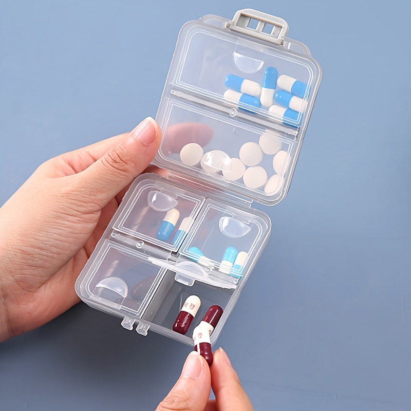 Travel Pill Organizer 6 compartment Portable Airtight - Temu