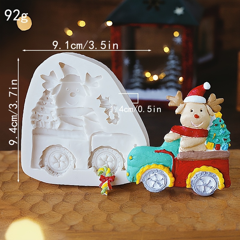 Silicone Mold 3d Santa Claus Elk Elf Boy Snowman - Temu