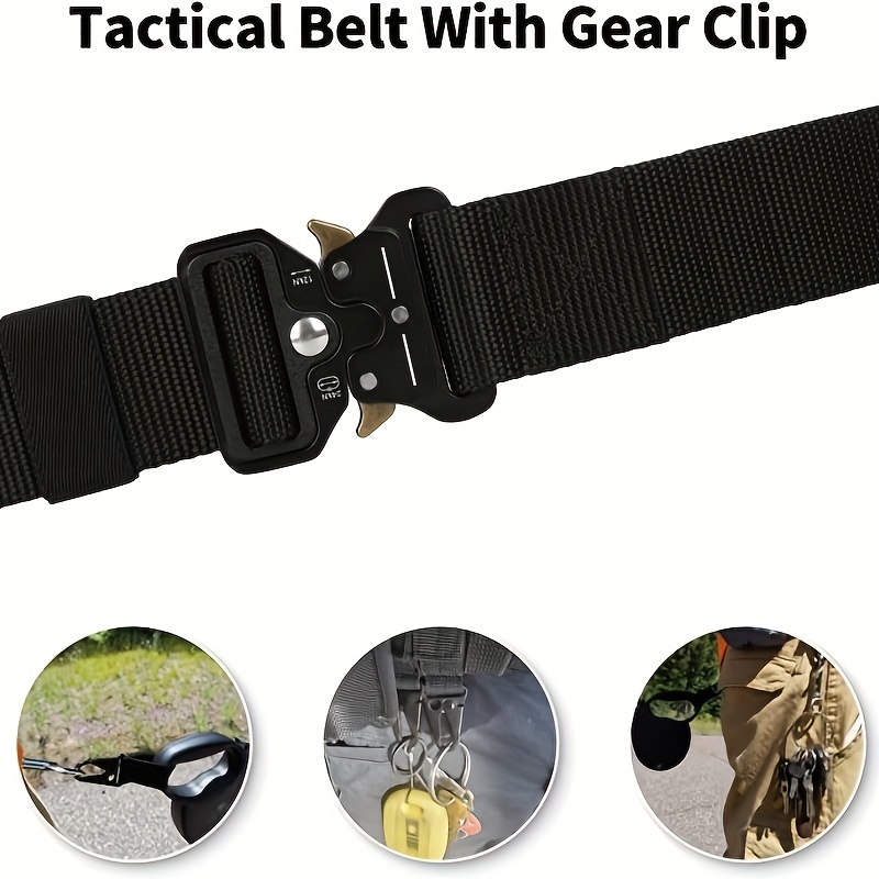 Tactical Belt Military Hiking Rigger Nylon Web Work Belt Quick Release  Buckle